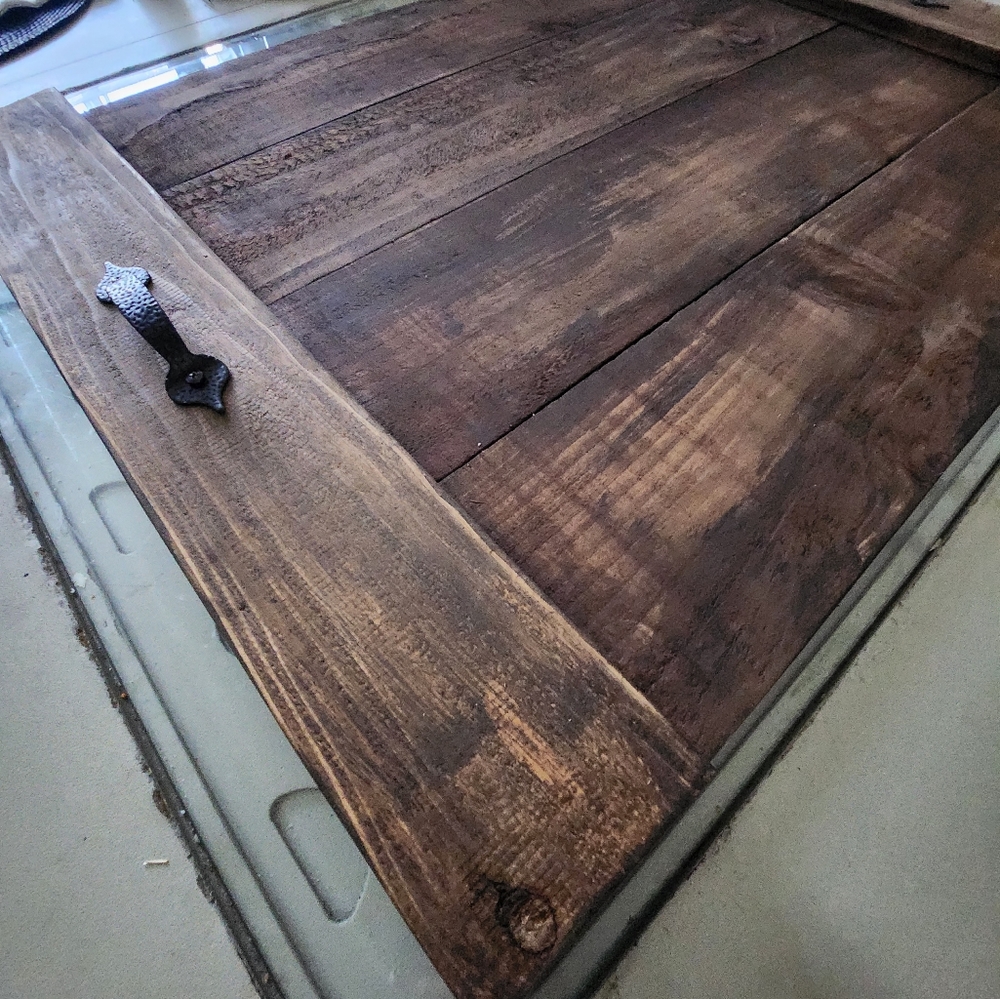 Stove cover wood